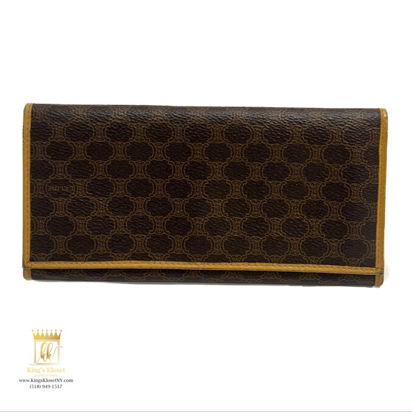 Celine Handbags - 🤎SOLD🤎CELINE MACADAM BIFOLD WALLET